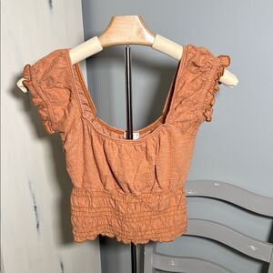 Billabong Women's Crop Top in Warm Rust